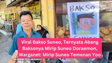 Viral Bakso Suneo, Ternyata Abang Baksonya Mirip Suneo Doraemon, Warganet Mirip Suneo Temenan Yoo